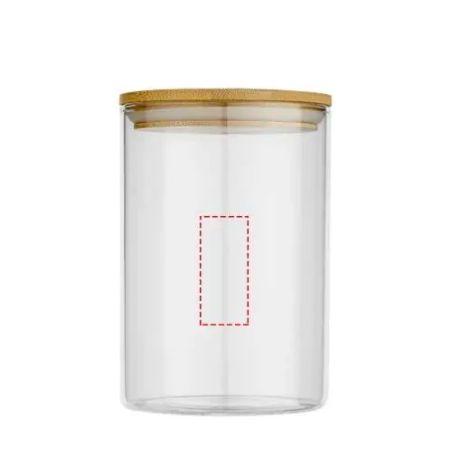 Recipiente de Vidrio con Tapa de Bambú 550ml | Goodie