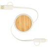 Cable retráctil 5 en 1 de plástico reciclado de 100 cm para sincronización de datos y carga rápida de 45 W Personalizada 6124419 - Imagen 4