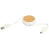 Cable retráctil 5 en 1 de plástico reciclado de 100 cm para sincronización de datos y carga rápida de 45 W Personalizada 6124419 - Imagen 8