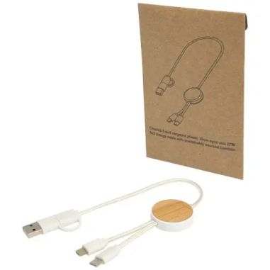 Cable 5 en 1 Corto 30cm Bambú | Goodie