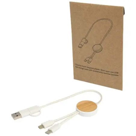 Cable 5 en 1 Corto 30cm Bambú | Goodie