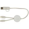 Cable 5 en 1 de plástico reciclado de 30 cm para sincronización de datos y carga rápida de 27 W con detalles de bambú Personaliz - Imagen 6