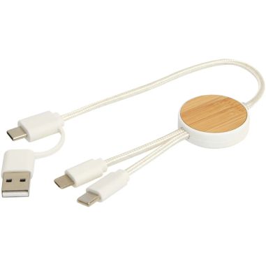 Cable 5 en 1 Corto 30cm Bambú | Goodie