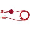 Cable 5 en 1 de aluminio y plástico reciclado de 150 cm para sincronización de datos y carga rápida de 27 W Personalizado 612442 - Imagen 6