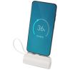 Batería externa tipo-C de plástico reciclado de 5000 mAh y 10 W con soporte abatible incorporado y cable 2 en 1 Personalizado 61 - Imagen 2