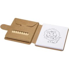 Set de Bloc de Dibujo y Lápices de Colores Personalizado