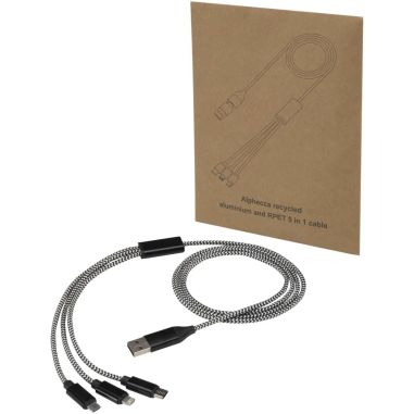 Cable de Carga 5 en 1 Aluminio Reciclado Personalizado 6124492