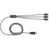 Cable de carga 5 en 1 de aluminio reciclado y RPET de Personalizada 6124492 - Imagen 2