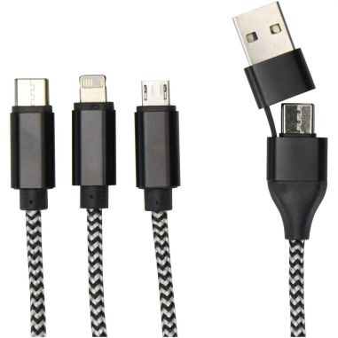Cable de Carga 5 en 1 Aluminio Reciclado Personalizado 6124492