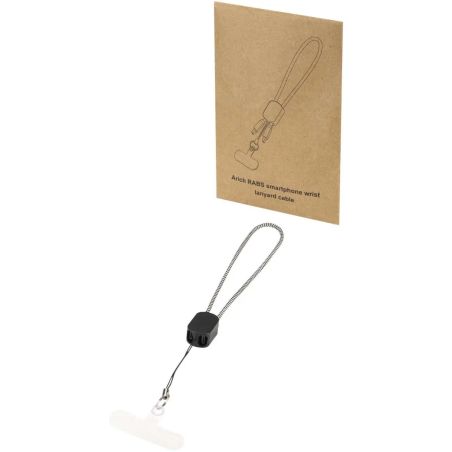 Lanyard de Muñeca Reciclado Arich con Cable USB-C 20 W Personalizado