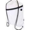 Bolsa con cordón Oriole de RPET con bolsillo frontal con cremallera, 5 l Personalizada 6130145 - Imagen 1