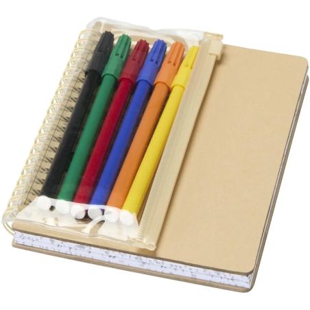 Set Cuaderno y Rotuladores Squiggle B6 Personalizado 6107330