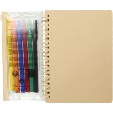 Set Cuaderno y Rotuladores Squiggle B6 Personalizado 6107330