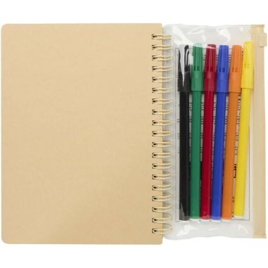 Set Cuaderno y Rotuladores Squiggle B6 Personalizado 6107330