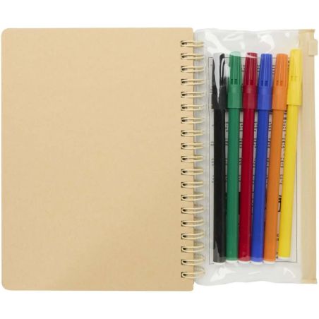 Set Cuaderno y Rotuladores Squiggle B6 Personalizado 6107330