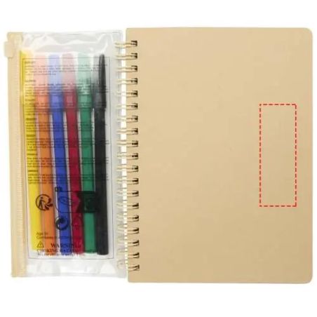 Set Cuaderno y Rotuladores Squiggle B6 Personalizado 6107330