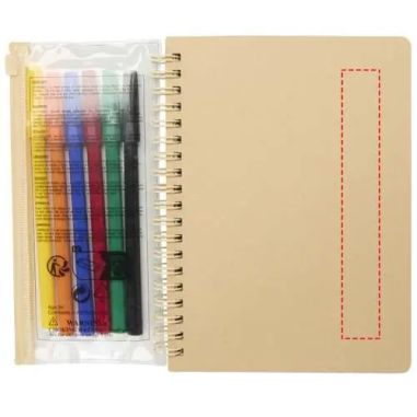 Set Cuaderno y Rotuladores Squiggle B6 Personalizado 6107330