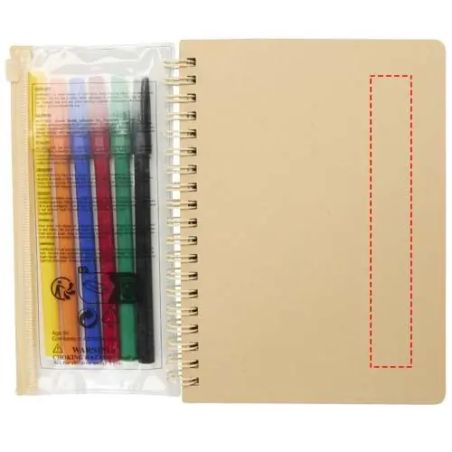 Set Cuaderno y Rotuladores Squiggle B6 Personalizado 6107330