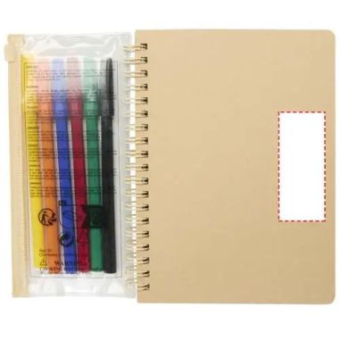 Set Cuaderno y Rotuladores Squiggle B6 Personalizado 6107330