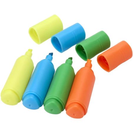 Set Rotuladores Fluorescentes Plástico Reciclado Personalizado 6106470