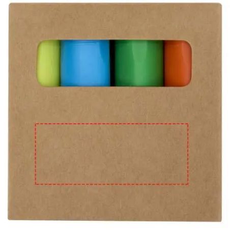 Set Rotuladores Fluorescentes Plástico Reciclado Personalizado 6106470