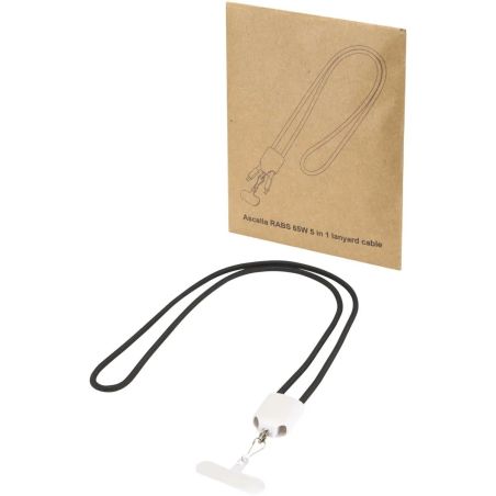 Cable de Carga con Cordón Ion 65W 5 en 1 Personalizado