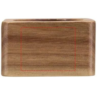 Juego de 4 Servilleteros de Madera de Acacia Personalizado 6126512