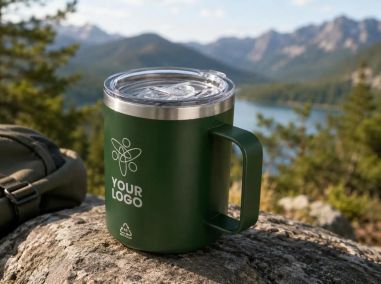 Taza Termo con Logo Metálico en Relieve Personalizada | Goodie