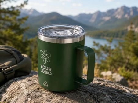 Taza Termo con Logo Metálico en Relieve Personalizada | Goodie