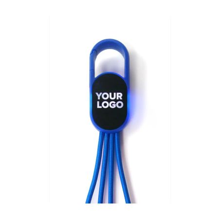Set de Cables de Nailon 4 en 1 con Mosquetón Personalizado | Goodie