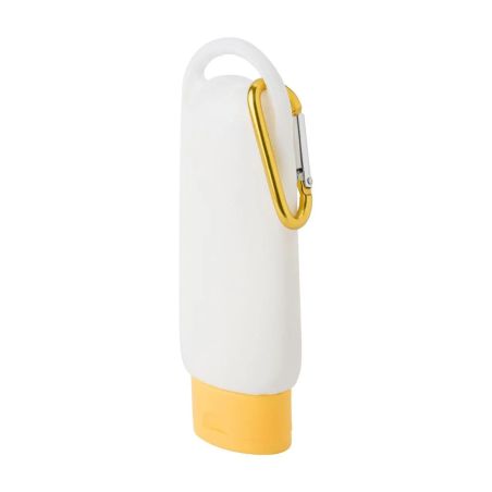 Loción Solar SPF 30 Personalizada | Bote con Mosquetón | Goodie