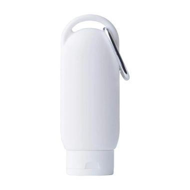 Loción Solar SPF 30 Personalizada | Bote con Mosquetón | Goodie