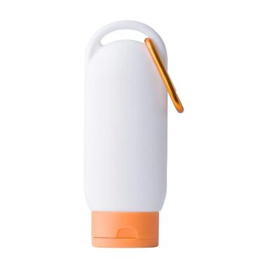 Loción Solar SPF 30 Personalizada | Bote con Mosquetón | Goodie