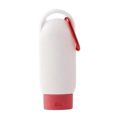Loción Solar SPF 30 Personalizada | Bote con Mosquetón | Goodie