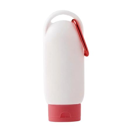 Loción Solar SPF 30 Personalizada | Bote con Mosquetón | Goodie