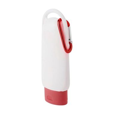 Loción Solar SPF 30 Personalizada | Bote con Mosquetón | Goodie