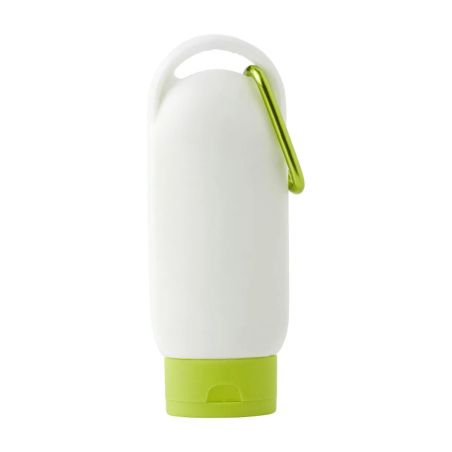 Loción Solar SPF 30 Personalizada | Bote con Mosquetón | Goodie