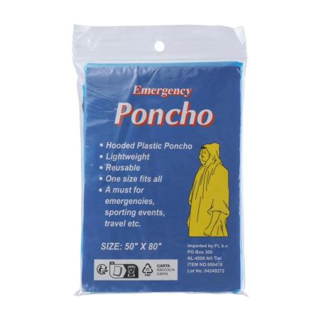 Poncho de PE transparente personalizado | Goodie