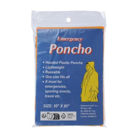 Poncho de PE transparente personalizado | Goodie
