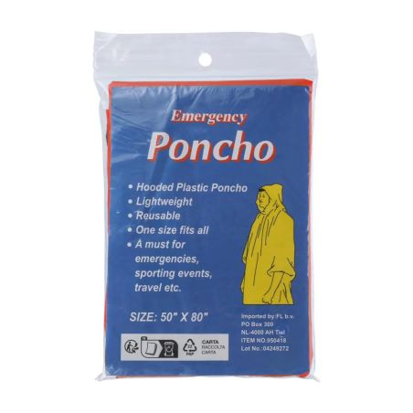 Poncho de PE transparente personalizado | Goodie