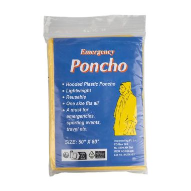 Poncho de PE transparente personalizado | Goodie