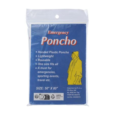 Poncho de PE transparente personalizado | Goodie