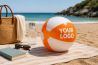 Pelota de playa bicolor de PVC personalizada - Imagen 2