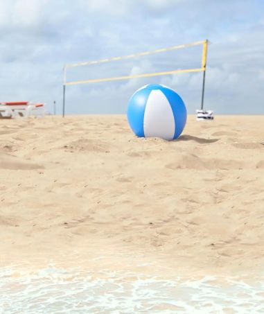 Pelota de playa PVC bicolor 40cm personalizada | Goodie