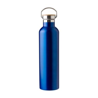 Botella termo acero inox 1L tapón bambú | Goodie