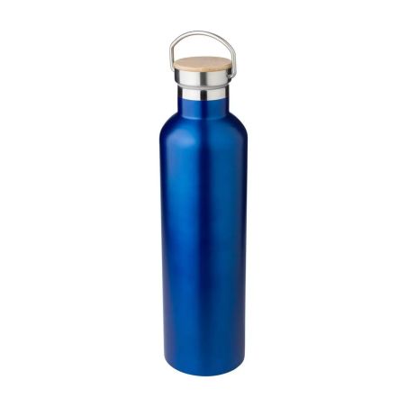 Botella termo acero inox 1L tapón bambú | Goodie