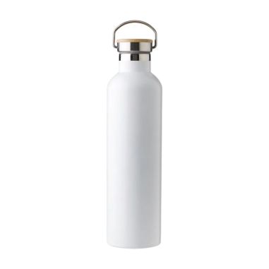 Botella termo acero inox 1L tapón bambú | Goodie