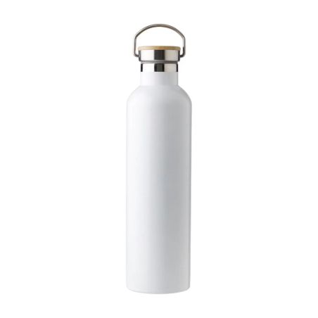 Botella termo acero inox 1L tapón bambú | Goodie