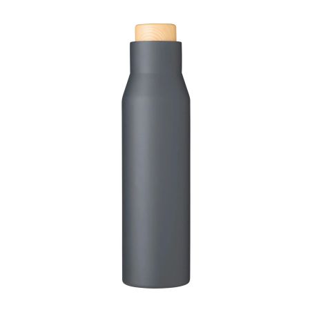 Botella Termo con Tapón Símil Bambú Personalizada | Goodie
