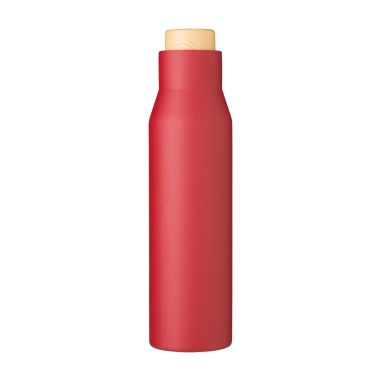 Botella Termo con Tapón Símil Bambú Personalizada | Goodie